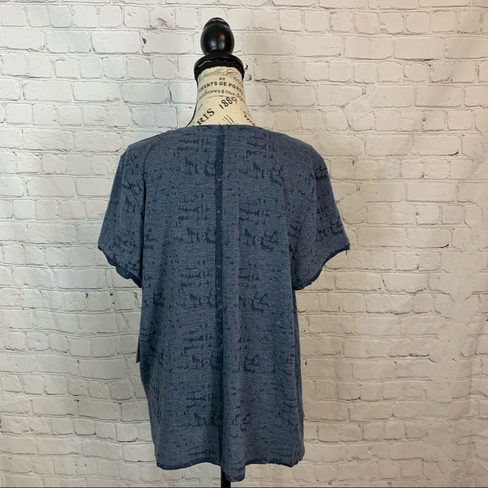Vince Camuto Melange Jersey Pocket Tee - XL - NWT - Picture 6 of 10